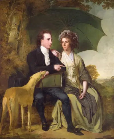 The Rev. And Mrs. Thomas Gisborne, Of Yoxhall Lodge, Leicestershire av Joseph Wright of Derby
