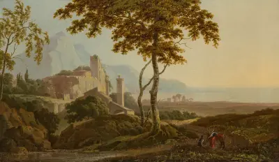 Utsikt över San Felice Circeo, nära Gaeta av Joseph Wright of Derby