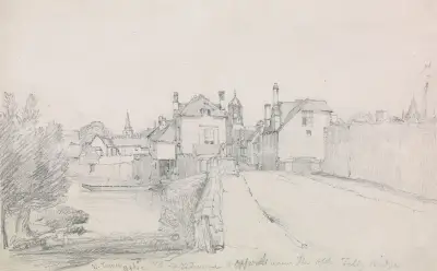 Oxford, Folly Bridge av William Turner of Oxford