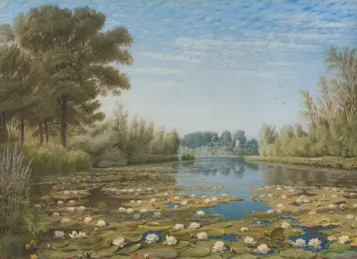 Scene near Shipton on Cherwell, Oxfordshire av William Turner of Oxford