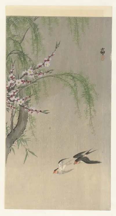 Vlaštovky v letu, Ohara Koson