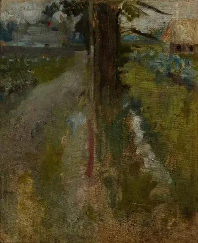 Landscape Motif, 1890 av Olga Boznanska