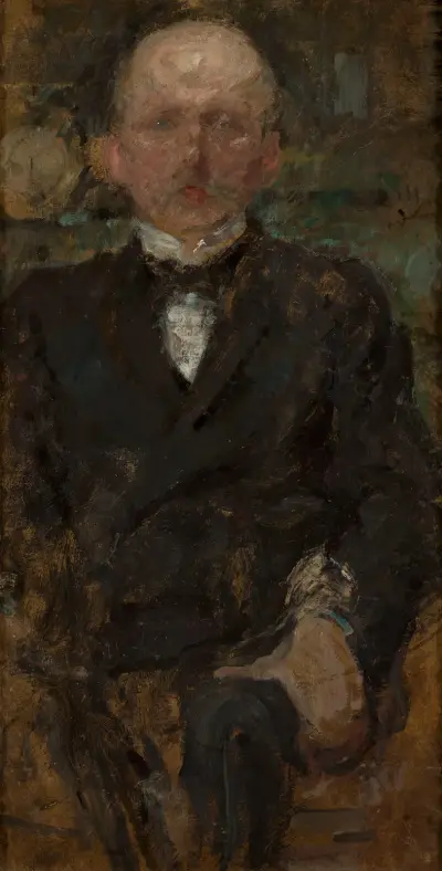 Männliches Porträt von Olga Boznanska
