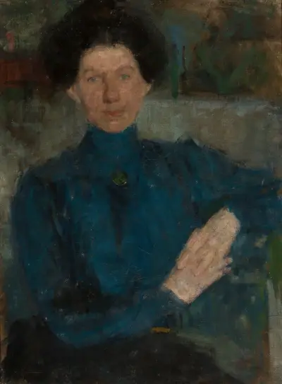 Portrét Marie Koźniewské-Kalinowské (1875–1968), malířky, Olga Boznanska