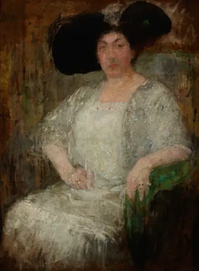 Porträt der französischen Schriftstellerin Gabrielle Réval von Olga Boznanska