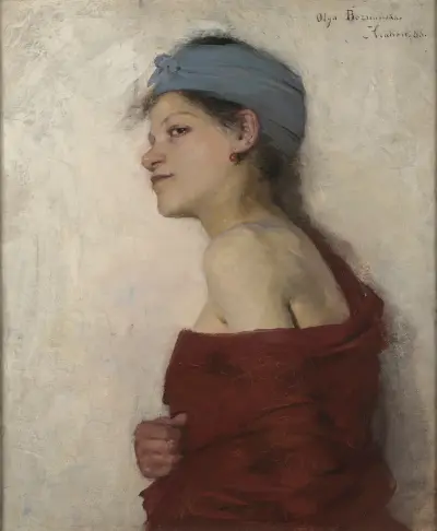 Portrait of a Woman – Gypsy Woman av Olga Boznanska