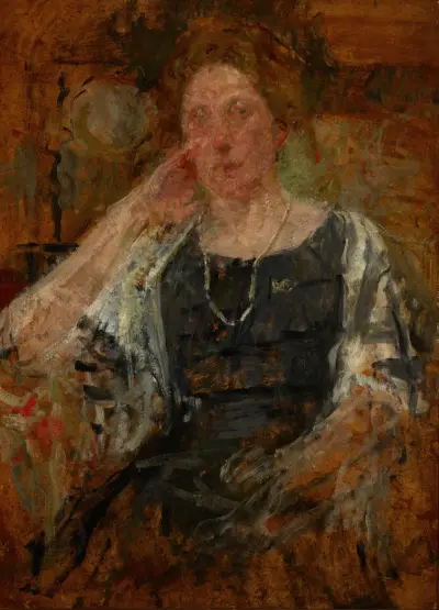 Porträt einer Amerikanerin, 1914 – Nr. 2 von Olga Boznanska