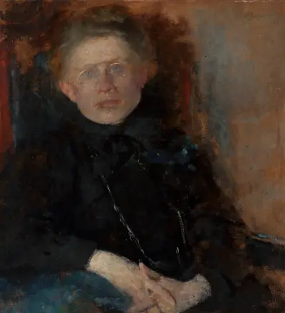 Porträt von Anna Saryusz Zaleska, Malerin von Olga Boznanska