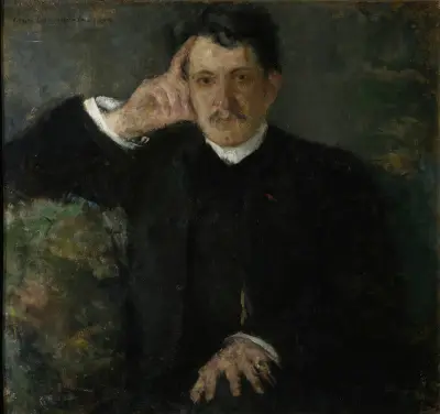 Porträt von August Radwan, Pianist von Olga Boznanska