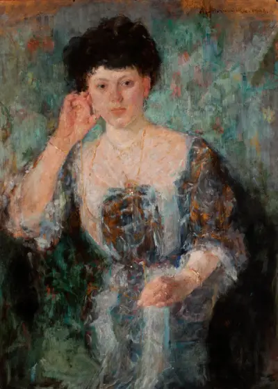 Porträt der Mrs. Horain von Olga Boznanska