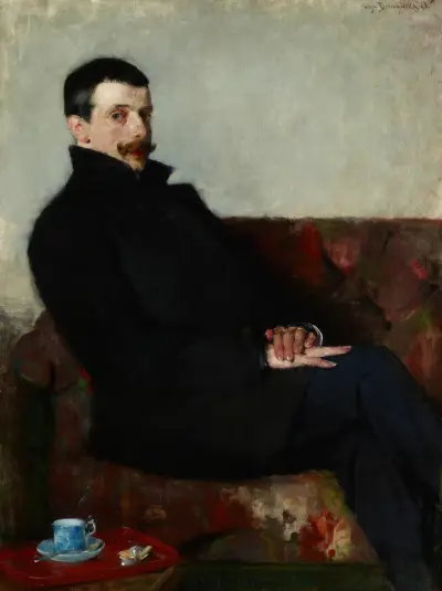 Porträt von Paul Nauen von Olga Boznanska