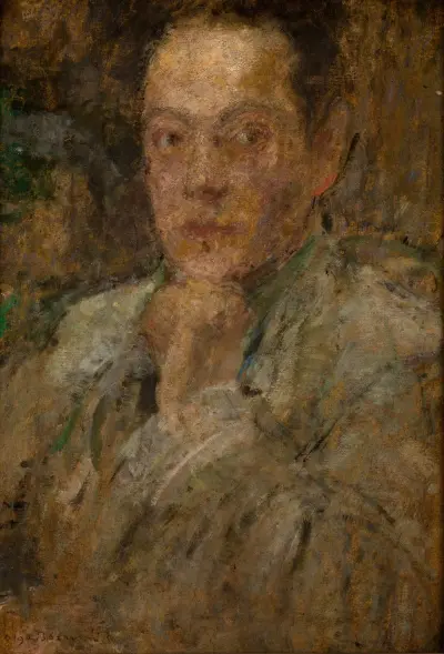 Porträt des Bildhauers Stefan Zbigniewicz von Olga Boznanska