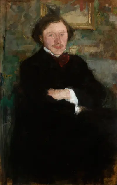 Porträt des Pianisten Prof. Antoni Dieth von Olga Boznanska