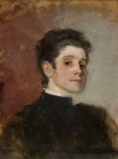 Selbstporträt, 1896 von Olga Boznanska