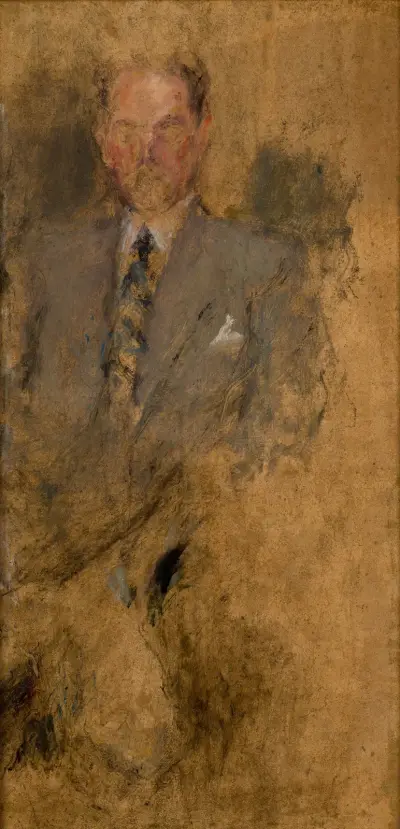 Skizze einer männlichen Figur, 1932 von Olga Boznanska