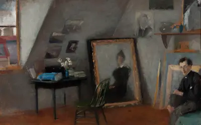 Atelierinterieur, 1895 von Olga Boznanska