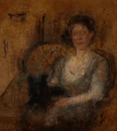 Study of a Female Figure av Olga Boznanska
