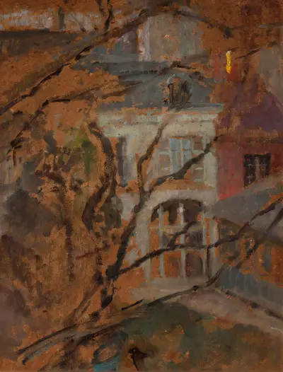Pohled z ateliérového okna, 1900 – č. 2, Olga Boznanska