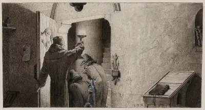 Abbas beati martini av Luc-Olivier Merson