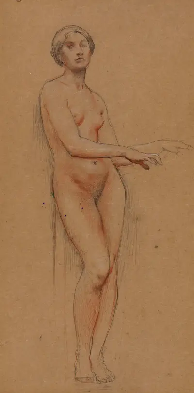 Etude de femme nue av Luc-Olivier Merson