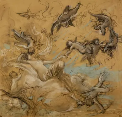 Studie létajících postav – č. 3, Luc-Olivier Merson