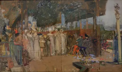 Musiken under medeltiden av Luc-Olivier Merson