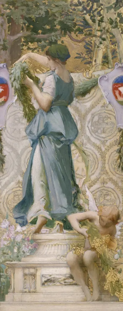 Blommorna (Girlanden) av Luc-Olivier Merson
