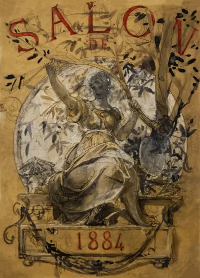 Salon de 1884, omslagsförslag av Luc-Olivier Merson