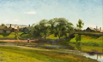 Village and River (Lillån), Orsa av Olof Arborelius