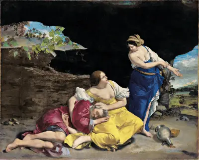 Lot und seine Töchter, 1628 von Orazio Gentileschi