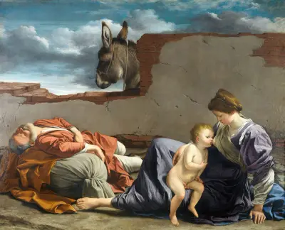 Die Ruhe auf der Flucht nach Ägypten, 1615 – Nr. 1 von Orazio Gentileschi