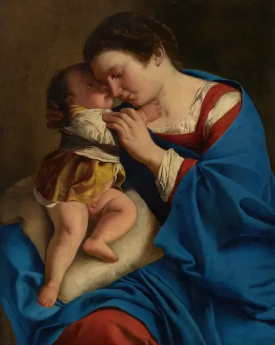 Die Madonna mit dem Kind von Orazio Gentileschi