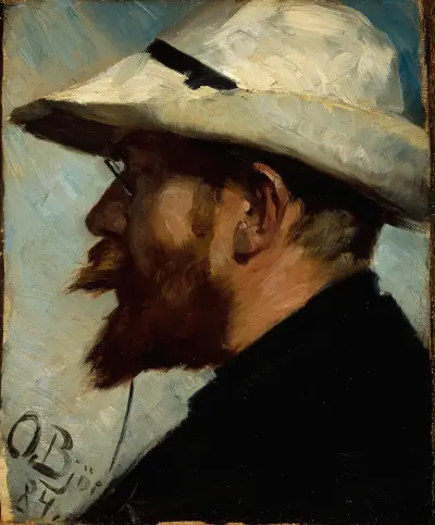 Porträtt av P.S. Krøyer av Oscar Björck