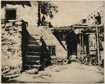 The Chief’s House, Moenkopi, Arizona av Carl Oscar Borg