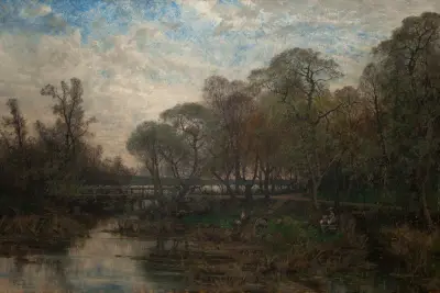 Landscape with Water and Trees von Oscar Törnå