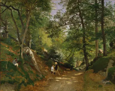 Summer Landscape near Fontainebleau von Oscar Törnå