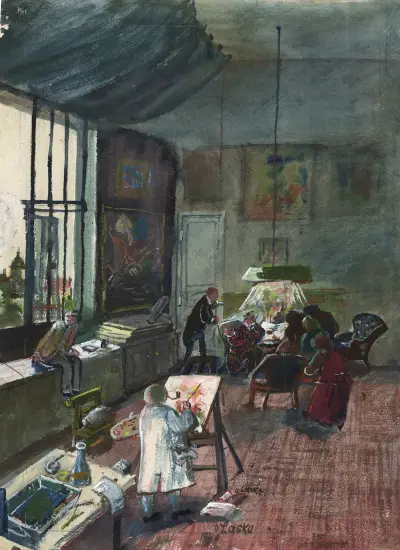 Das Atelier Oskar Laskes in Wien av Oskar Laske