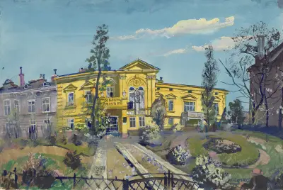 Richard Wagner-huset på Hadikgasse 72 av Oskar Laske