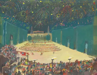 Das ‘Tattoo’ in Schönbrunn am 26. Juni 1946 av Oskar Laske