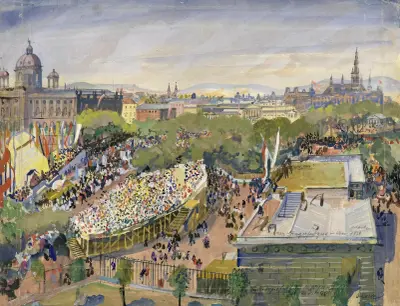 Sångarfesttåget i Wien 22 juli 1928 av Oskar Laske