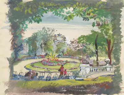 I. Burggarten av Oskar Laske