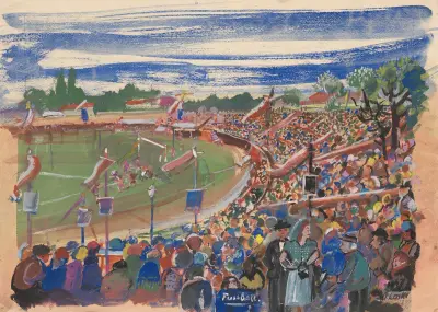 II. Stadion (allé) av Oskar Laske
