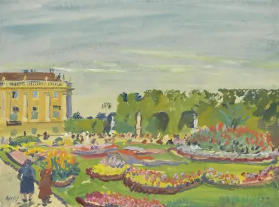 Schönbrunn på hösten av Oskar Laske