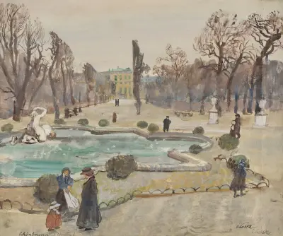 Schönbrunn (Winter) av Oskar Laske