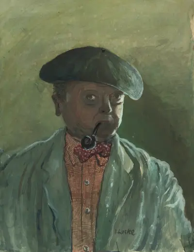 Selbstbildnis av Oskar Laske