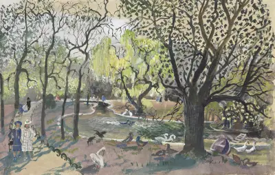 Stadsparken på våren av Oskar Laske