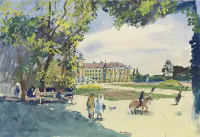 XIII. Schönbrunn (trädgården) av Oskar Laske