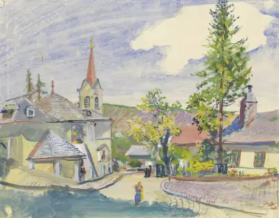XIX. Neustift a. W. av Oskar Laske