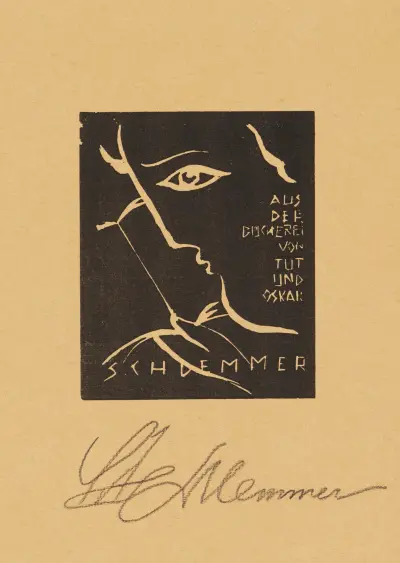 Exlibris av Oskar Schlemmer