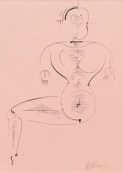 Figure H 2 (Figur H 2) av Oskar Schlemmer